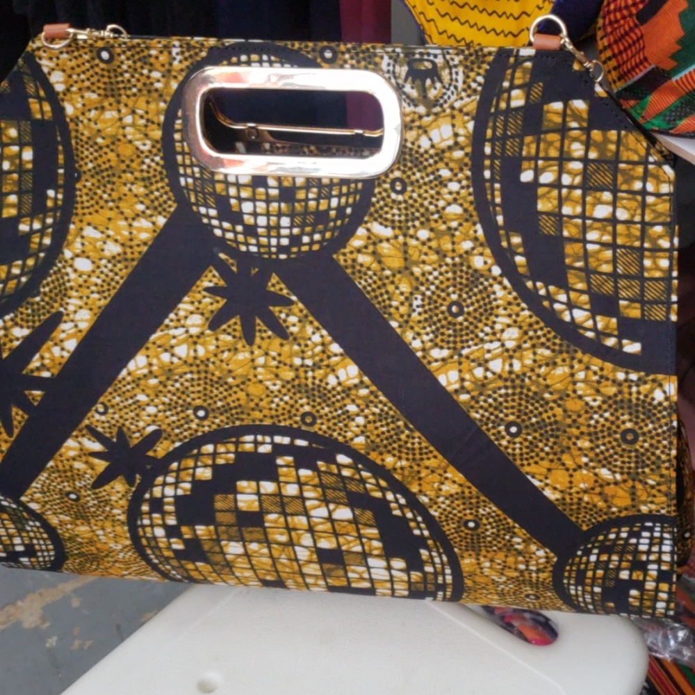 African print classic bag